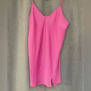 A New Day size 1X pink shirt dress